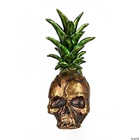 National Tree Company 14 in. Halloween Pineapple Skull Tabletop Décor