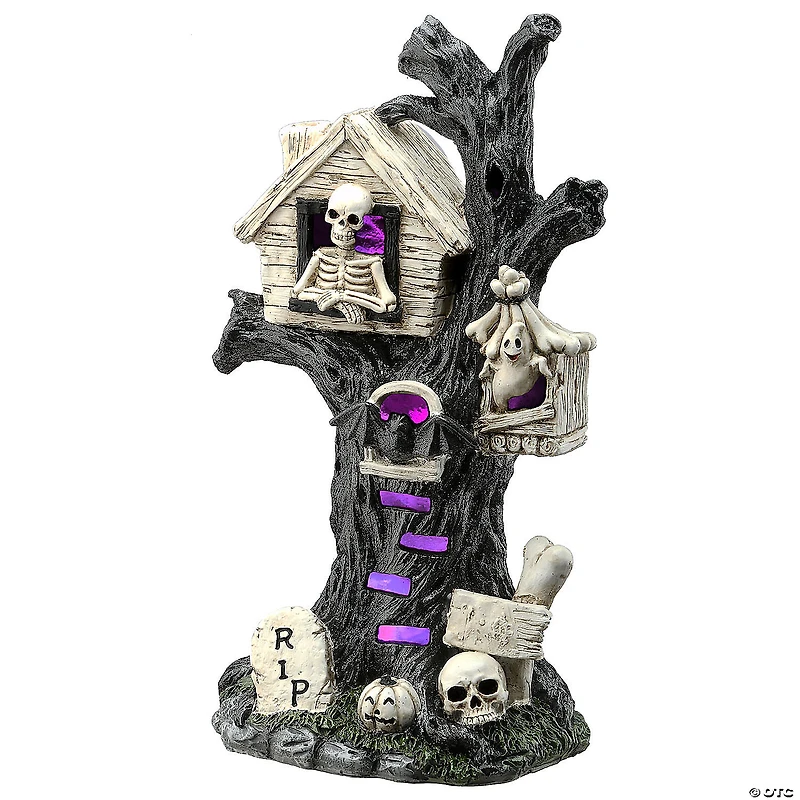 National Tree Company 15 in. Frightening Face Haunted Tree