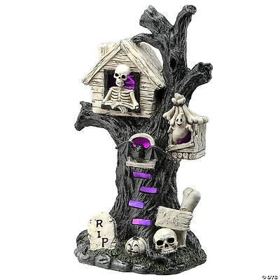 National Tree Company 15 in. Frightening Face Haunted Tree