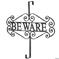 National Tree Company 16 in. Halloween "Beware" Wreath Hanger