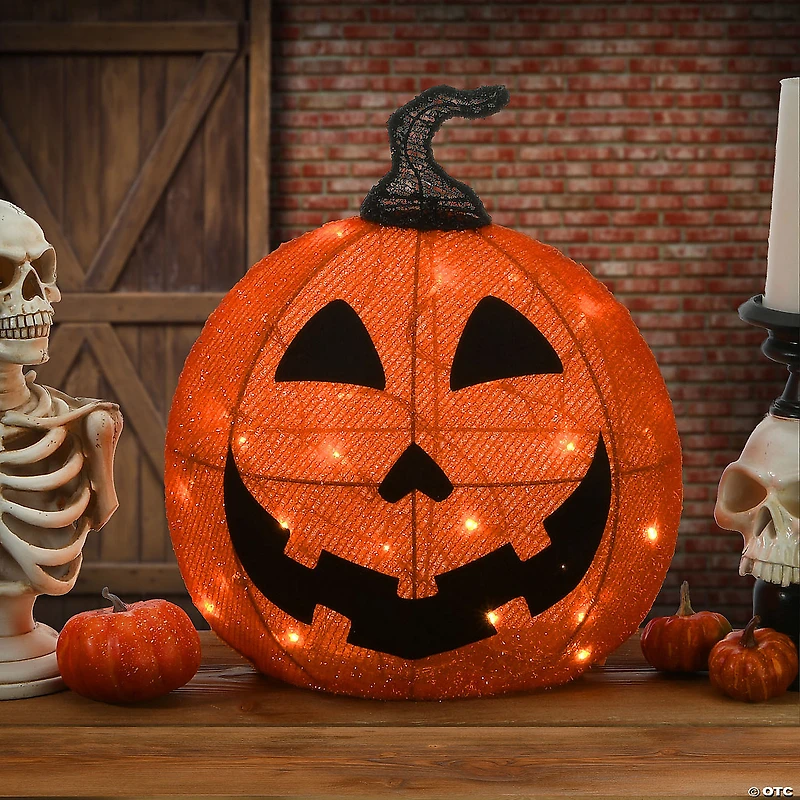 National Tree Company 16 in. Pre-Lit Happy Jack-O-Lantern