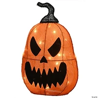 National Tree Company 16 in. Pre-Lit Scary Jack-O-Lantern