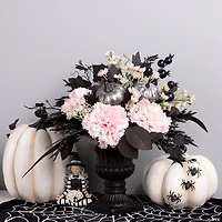 National Tree Company 17" Artificial Pretty Morbid Pink Carnation Centerpiece
