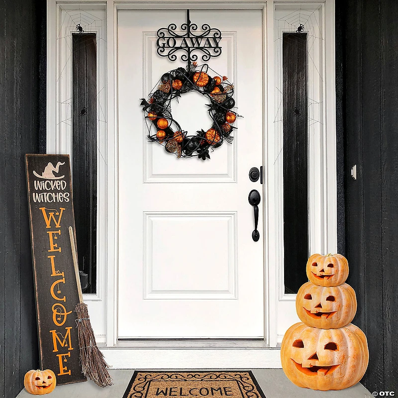 National Tree Company 17 in. "Go Away" Wreath Hanger
