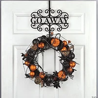 National Tree Company 17 in. "Go Away" Wreath Hanger