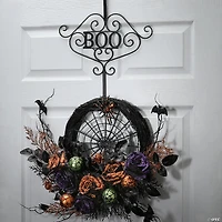 National Tree Company 17 in. Halloween "BOO" Wreath Hanger