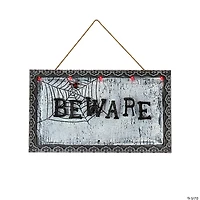 National Tree Company 18 in. Animated Halloween Door Sign, Sound Activated