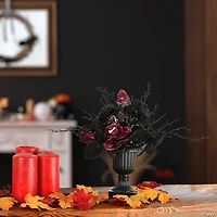 National Tree Company 18 in. Halloween Black Rose Plant