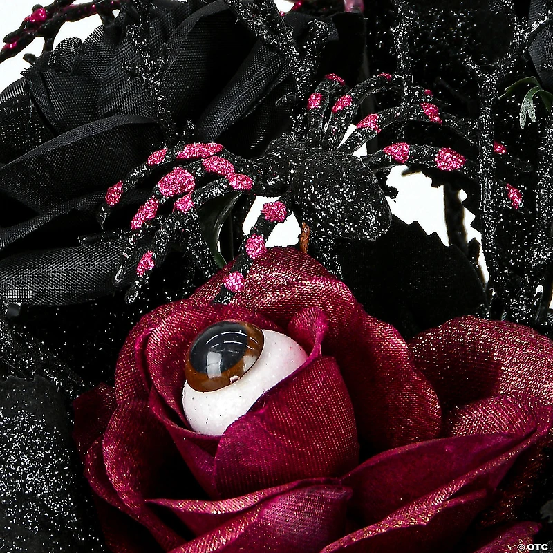 National Tree Company 18 in. Halloween Black Rose Plant