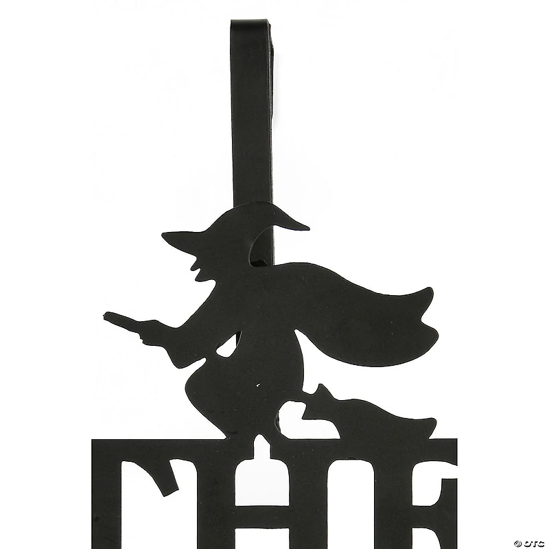 National Tree Company 18 in. Halloween "The Witch Is In" Wreath Hanger