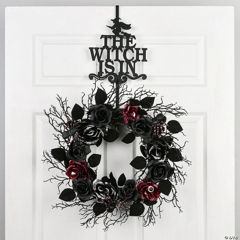 National Tree Company 18 in. Halloween "The Witch Is In" Wreath Hanger
