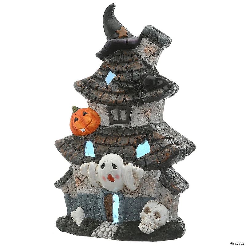 National Tree Company 18 in. Multilevel Haunted House with LED Light