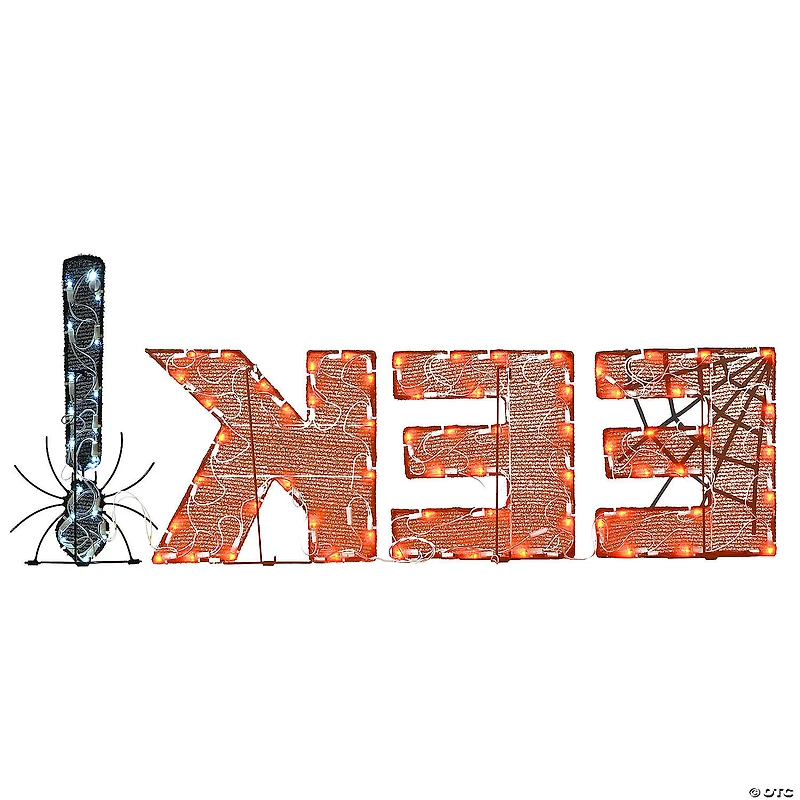 National Tree Company 18 in. Pre-Lit Halloween EEK! Decoration