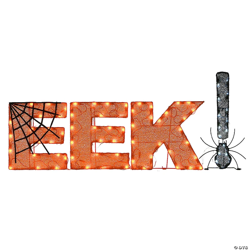 National Tree Company 18 in. Pre-Lit Halloween EEK! Decoration
