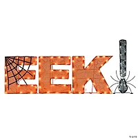 National Tree Company 18 in. Pre-Lit Halloween EEK! Decoration