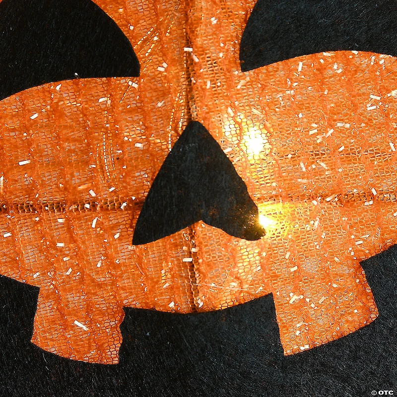 National Tree Company 19 in. Pre-Lit Stacked Pumpkins in Witch’s Hat