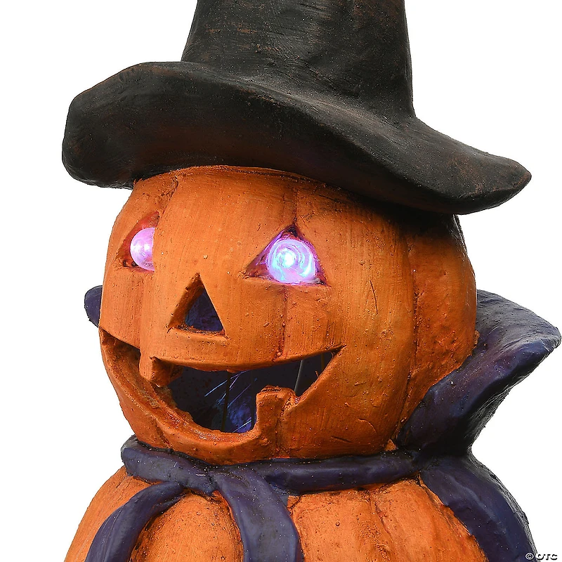 National Tree Company 19 in. Three-Tiered Pumpkin with LED Light