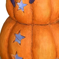 National Tree Company 19 in. Three-Tiered Pumpkin with LED Light