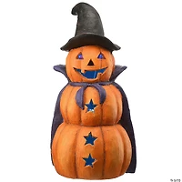 National Tree Company 19 in. Three-Tiered Pumpkin with LED Light