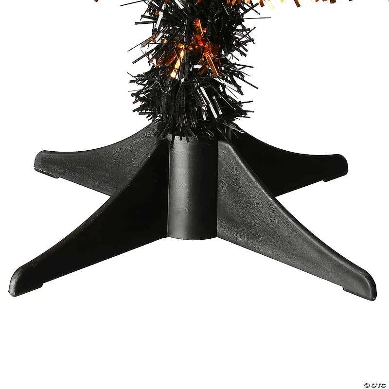National Tree Company 2 ft. Tinsel Tree, Black