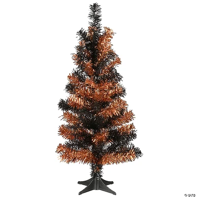 National Tree Company 2 ft. Tinsel Tree, Black