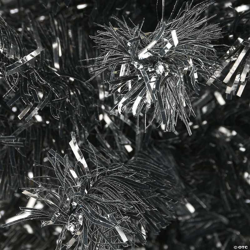 National Tree Company 2 ft. Tinsel Tree, Black