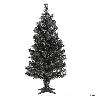National Tree Company 2 ft. Tinsel Tree, Black