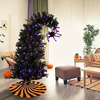 National Tree Company 20 in. Halloween Black and Purple Spider