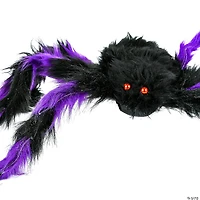 National Tree Company 20 in. Halloween Black and Purple Spider