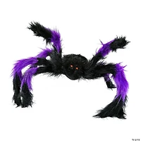 National Tree Company 20 in. Halloween Black and Purple Spider