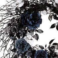 National Tree Company 24" Artificial Deadwood and Roses Wreath