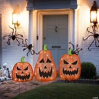 National Tree Company 26 in. Pre-Lit Jack-O-Lantern Garden Stakes