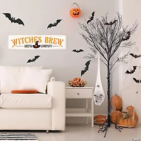 National Tree Company 27 in. Animated Halloween Hanging Skull, Sound Activated