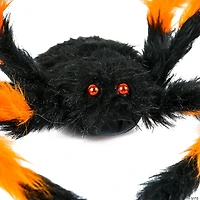 National Tree Company 27 in. Halloween Black and Orange Spider