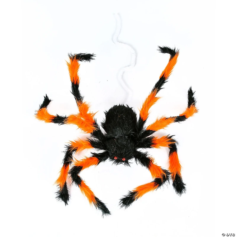 National Tree Company 27 in. Halloween Black and Orange Spider