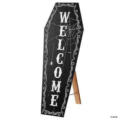 National Tree Company 28 in. Halloween Welcome Standup Sign