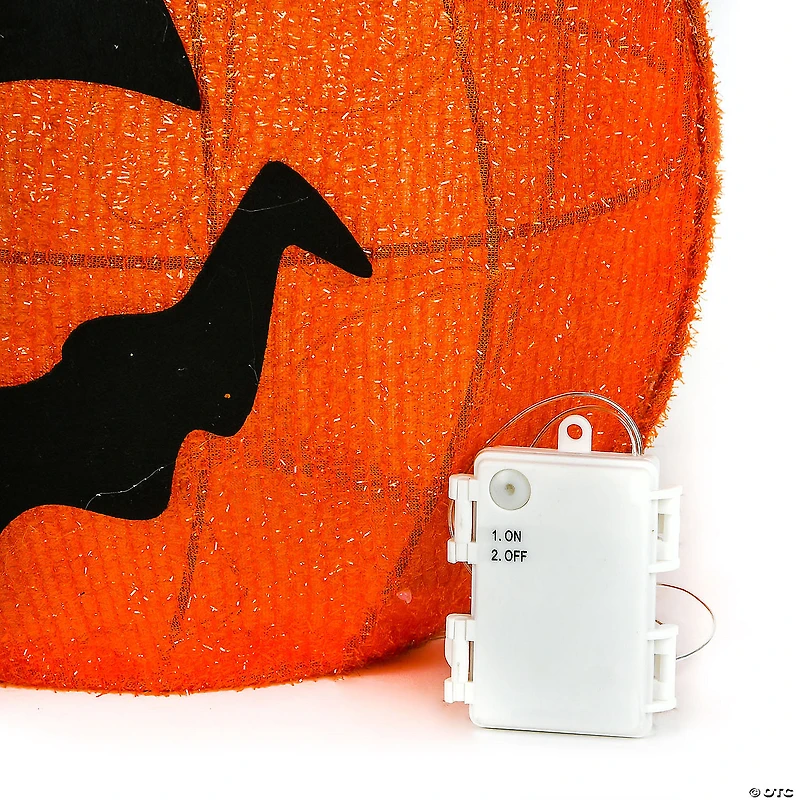 National Tree Company 28 in. Pre-Lit Pumpkin and Witch