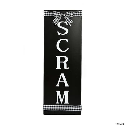 National Tree Company 30 in. "Scram" Metal Porch Sign