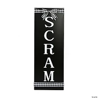 National Tree Company 30 in. "Scram" Metal Porch Sign
