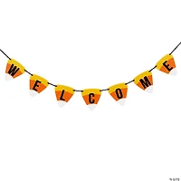 National Tree Company 31" Candy Corn "Welcome" Hanging Banner