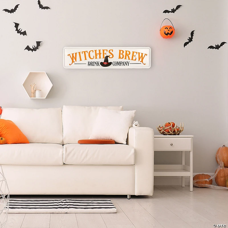 National Tree Company 31 in. Halloween "Witches Brew Metal Wall Sign