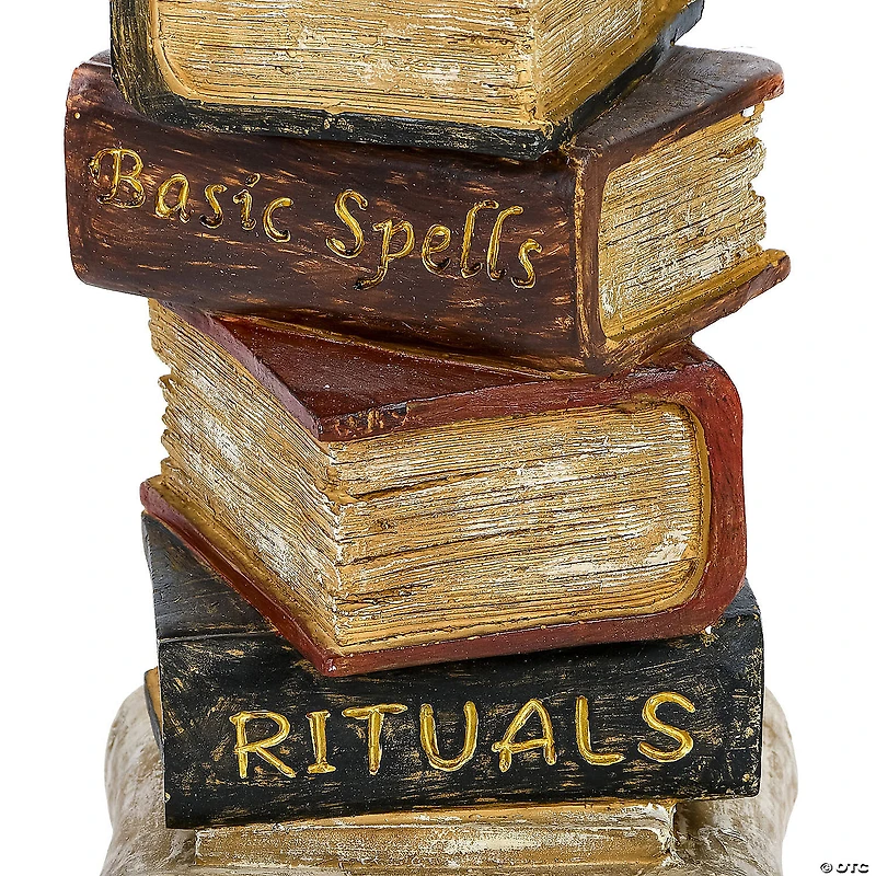 National Tree Company 32 in. Halloween Owl on Stacked Books