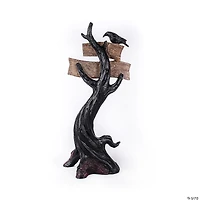 National Tree Company 32 in. Halloween Tree with Sign