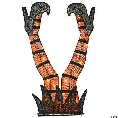 National Tree Company 32 in. Pre-Lit Witch’s Legs Decoration