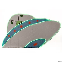 National Tree Company 35 in. Halloween Alien Spacecraft with LED Light Strips