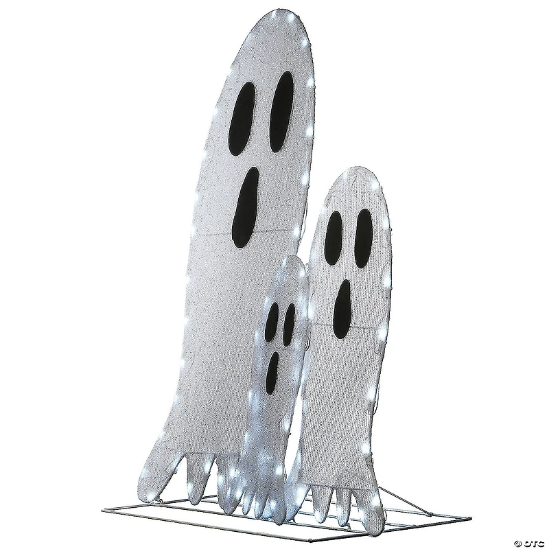 National Tree Company 36 in. Pre-Lit Ghost Trio