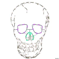 National Tree Company 37 in. Halloween Lighted Skull Decoration