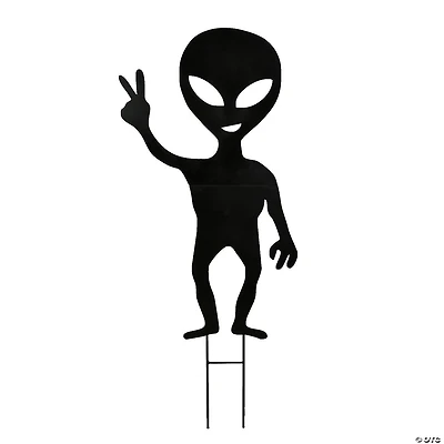 National Tree Company 38 in. Halloween Alien Garden Stake