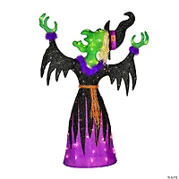 National Tree Company 47 in. Pre-Lit Cackling Green Witch