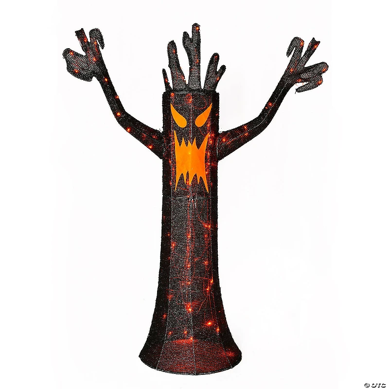 National Tree Company 48 in. Pre-Lit Scary Halloween Tree